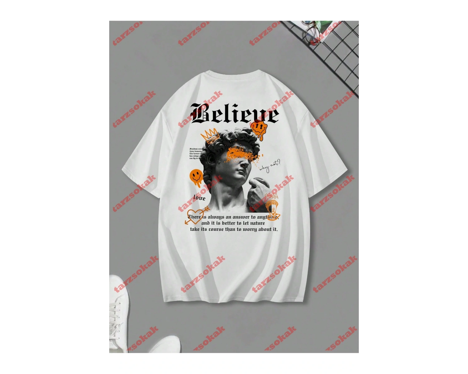 Model 3364 Erkek Yazlık Yuvarlak Yaka Kısa Kollu Günlük Tişört, Yaz