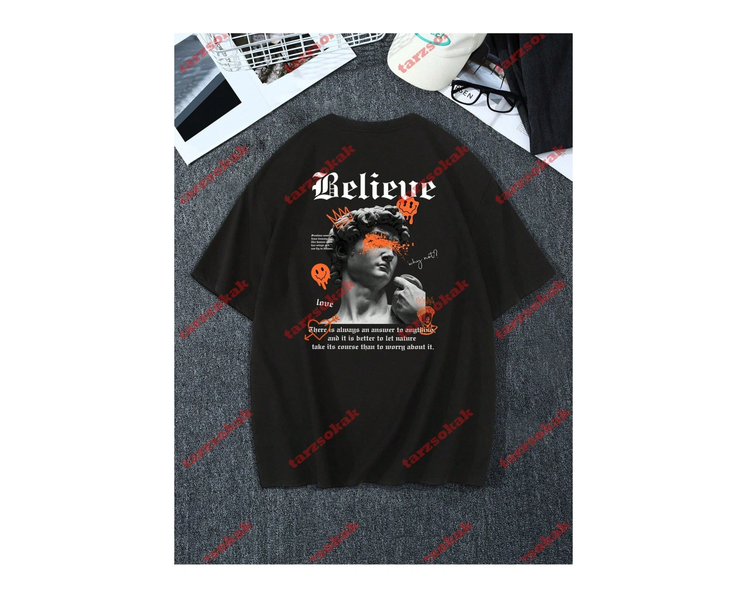 Model 3364 Erkek Yazlık Yuvarlak Yaka Kısa Kollu Günlük Tişört, Yaz