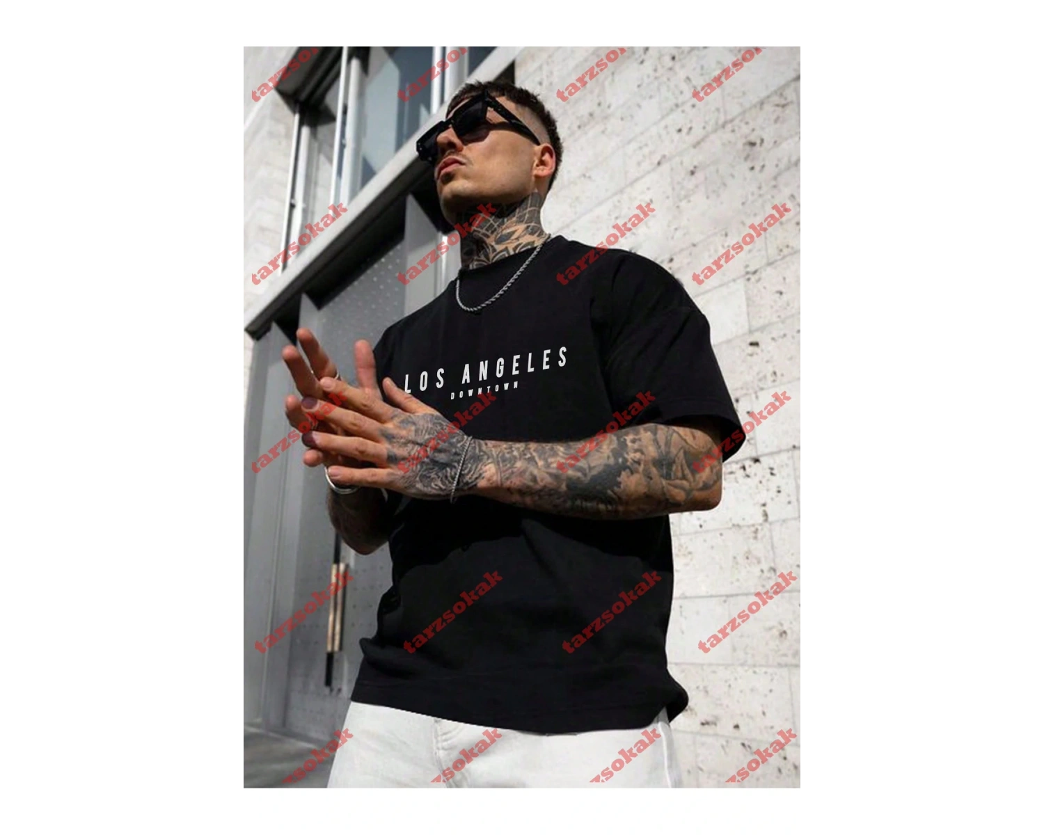 Model 3367 Erkek Yazlık Yuvarlak Yaka Kısa Kollu Günlük Tişört, Yaz