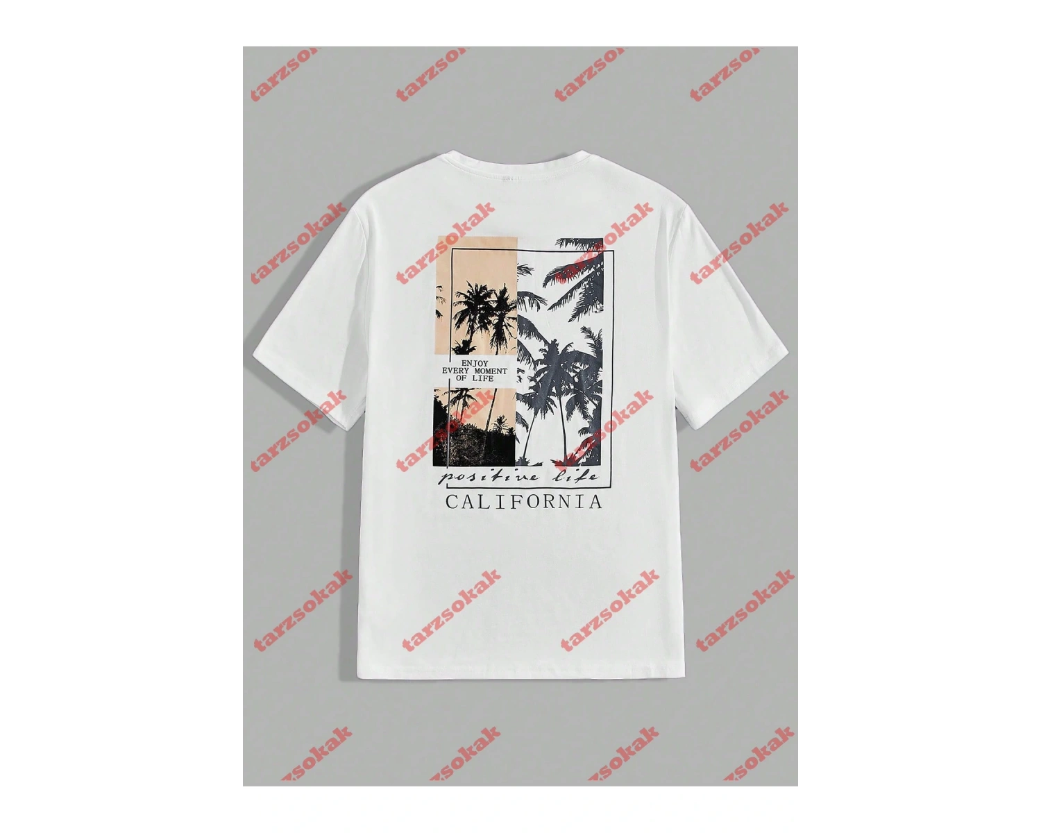 Model 3371 Erkek Yazlık Yuvarlak Yaka Kısa Kollu Günlük Tişört, Yaz