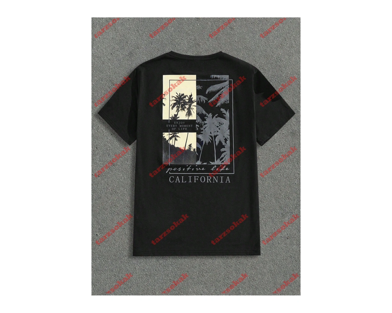 Model 3371 Erkek Yazlık Yuvarlak Yaka Kısa Kollu Günlük Tişört, Yaz