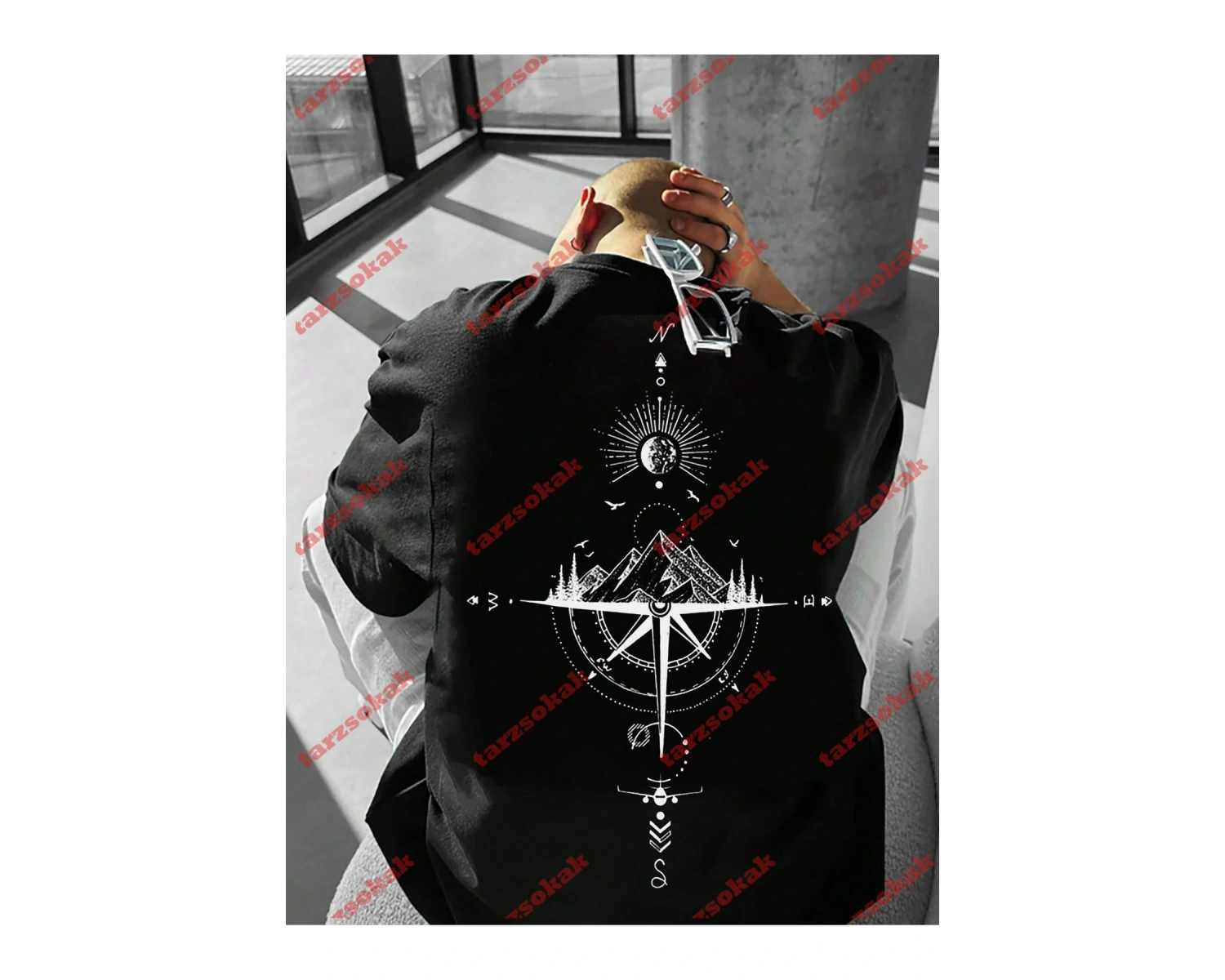 Model 3372 Erkek Yazlık Yuvarlak Yaka Kısa Kollu Günlük Tişört, Yaz