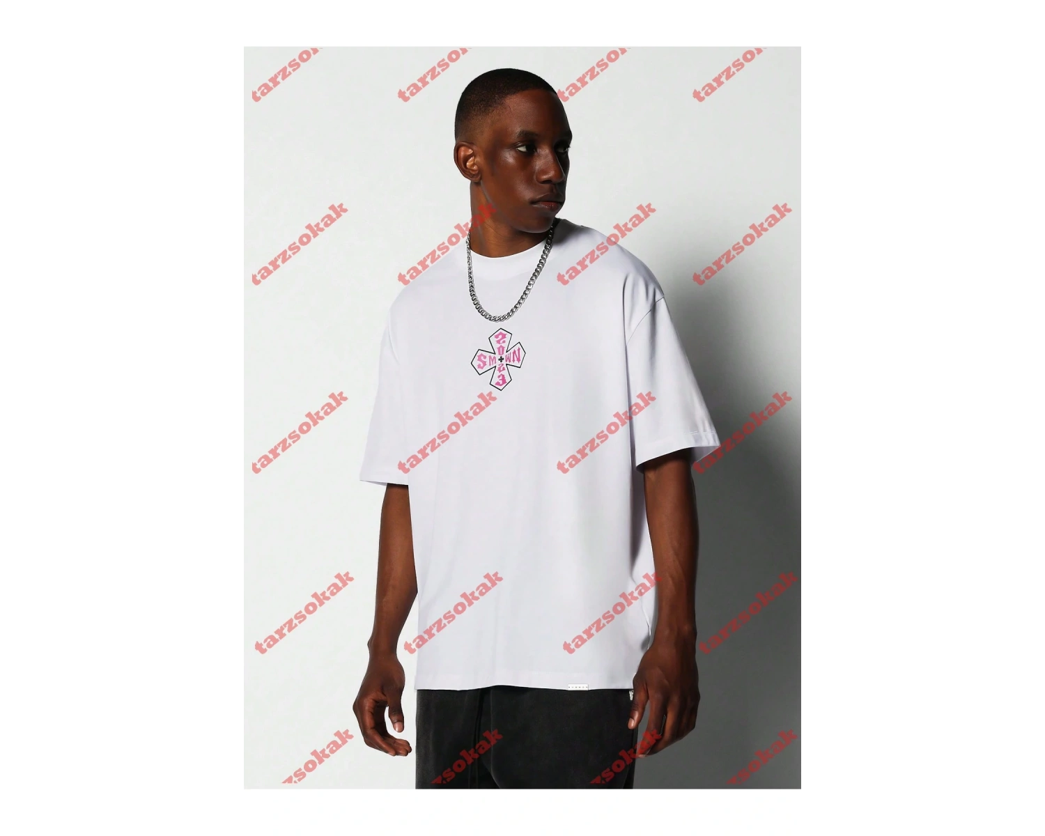 Model 3373 Erkek Yazlık Yuvarlak Yaka Kısa Kollu Günlük Tişört, Yaz