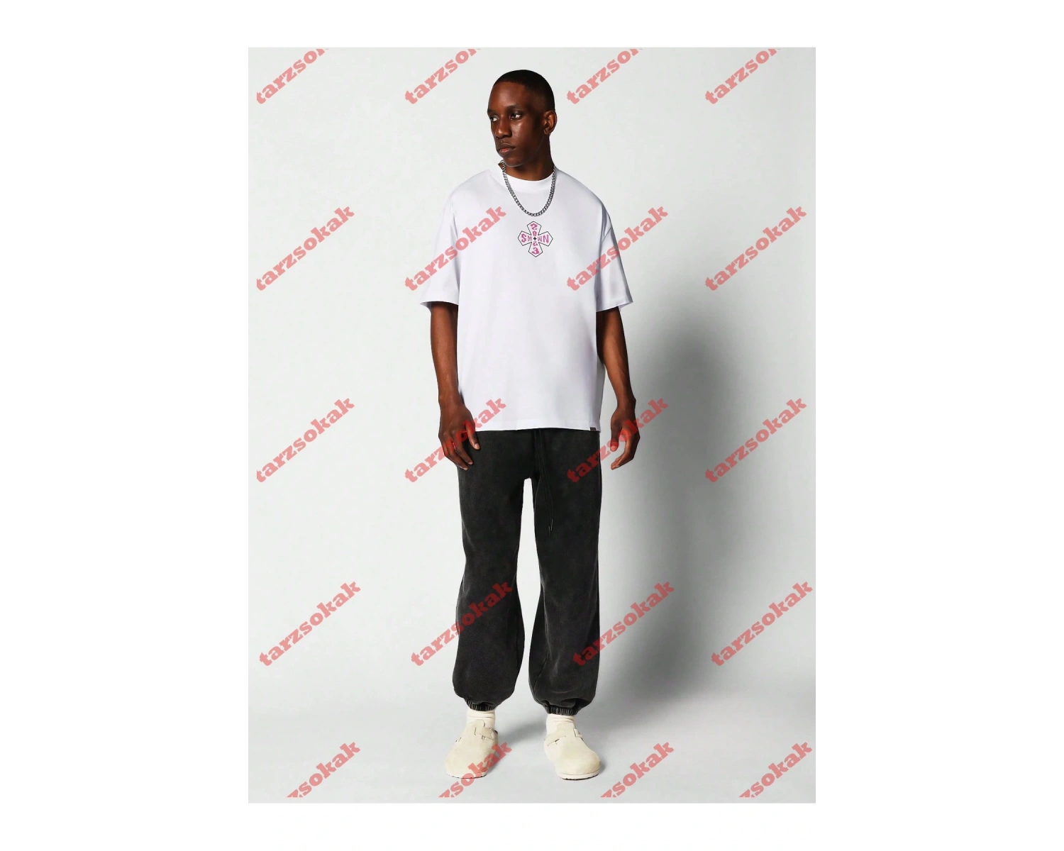 Model 3373 Erkek Yazlık Yuvarlak Yaka Kısa Kollu Günlük Tişört, Yaz