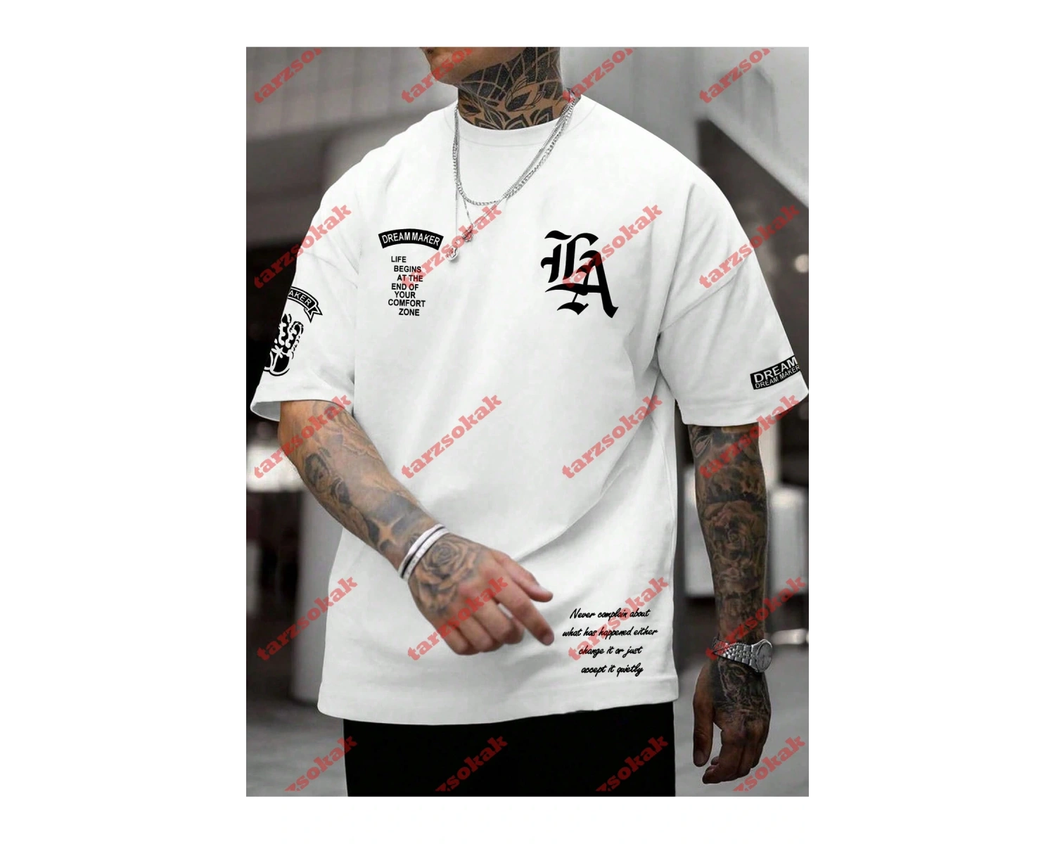 Model 3377 Erkek Yazlık Yuvarlak Yaka Kısa Kollu Günlük Tişört, Yaz