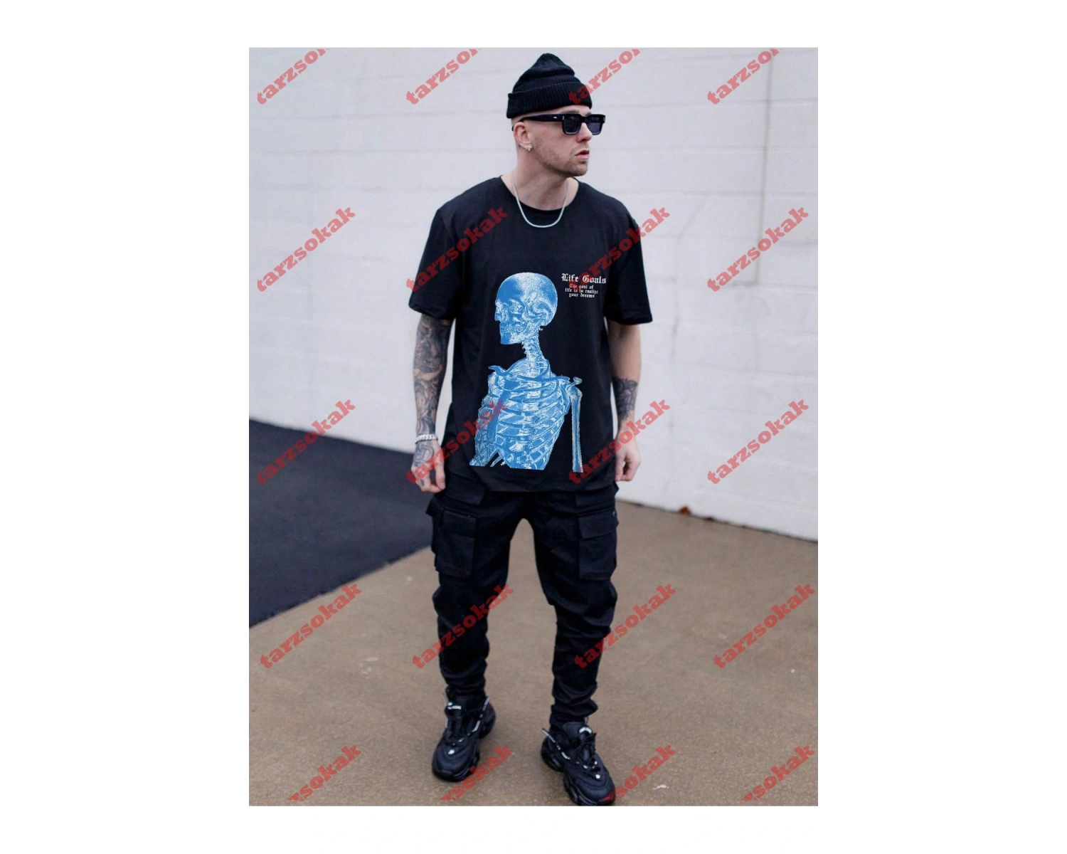 Model 3378 Erkek Yazlık Yuvarlak Yaka Kısa Kollu Günlük Tişört, Yaz