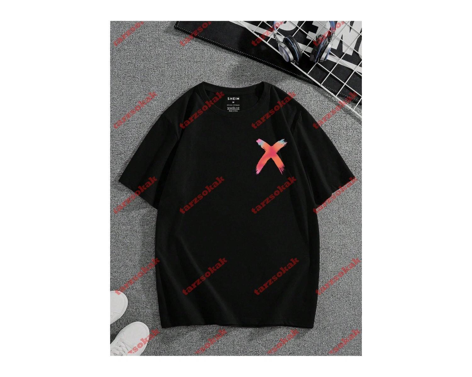 Model 3379 Erkek Yazlık Yuvarlak Yaka Kısa Kollu Günlük Tişört, Yaz