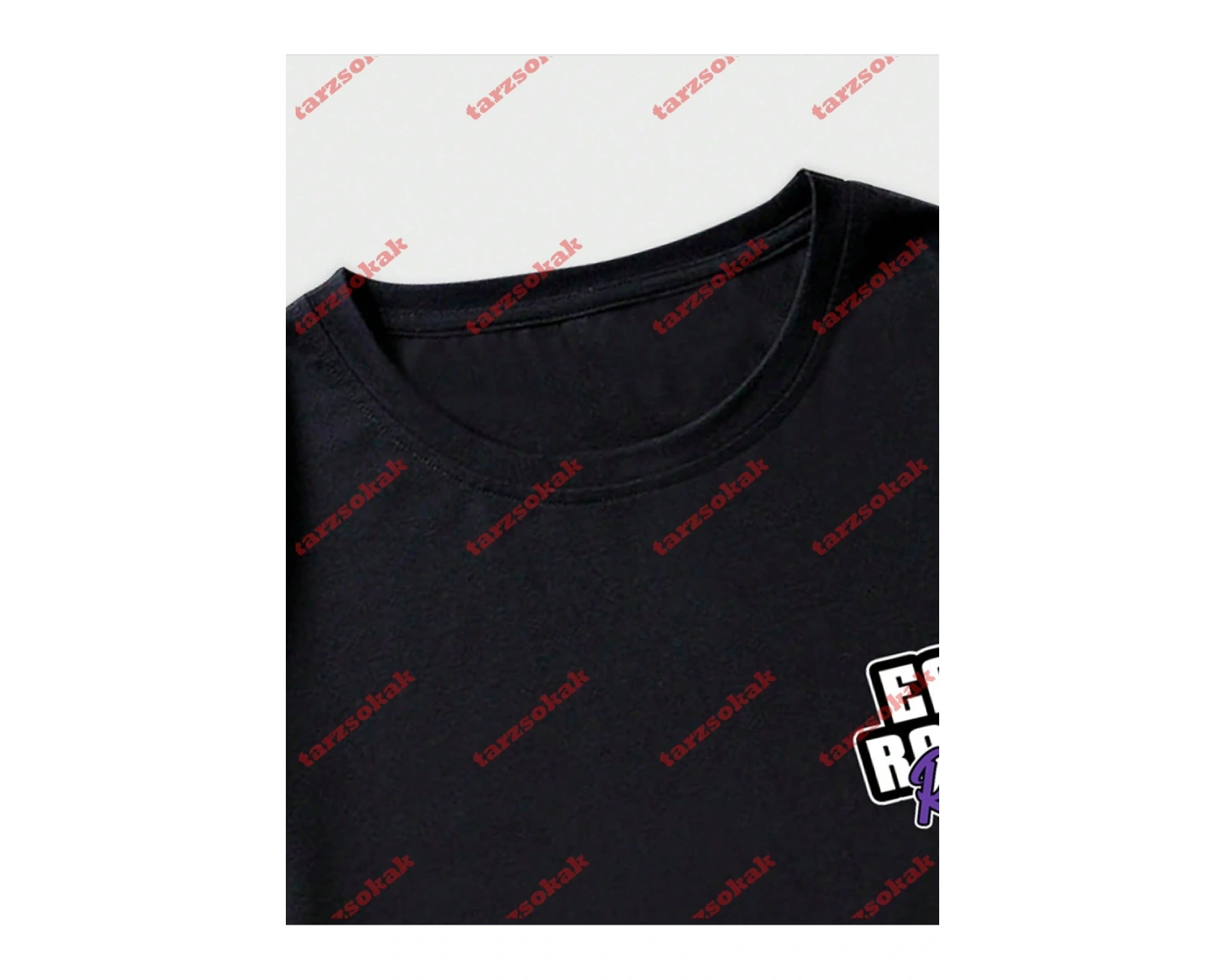 Model 3381 Erkek Yazlık Yuvarlak Yaka Kısa Kollu Günlük Tişört, Yaz