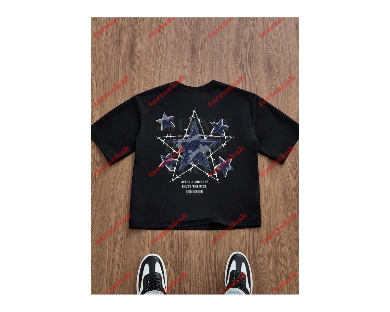 Model 3385 Erkek Yazlık Yuvarlak Yaka Kısa Kollu Günlük Tişört, Yaz