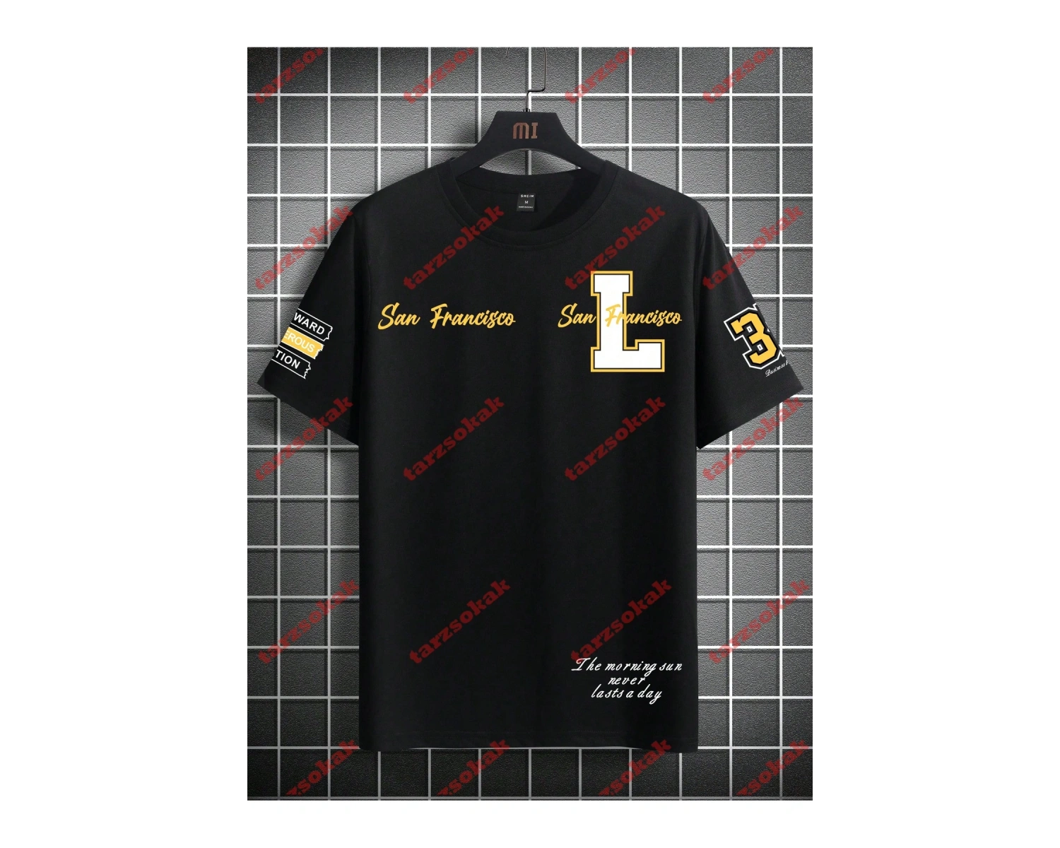 Model 3390 Erkek Yazlık Yuvarlak Yaka Kısa Kollu Günlük Tişört, Yaz