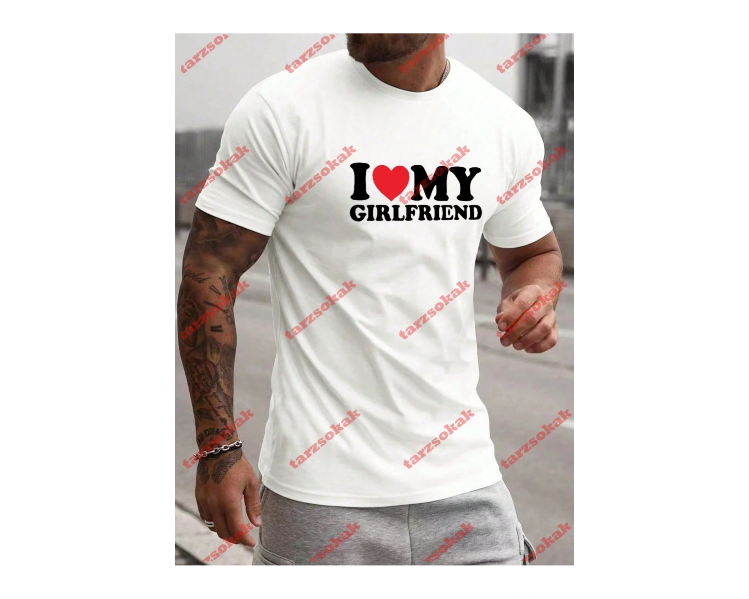 Model 3393 Erkek Yazlık Yuvarlak Yaka Kısa Kollu Günlük Tişört, Yaz