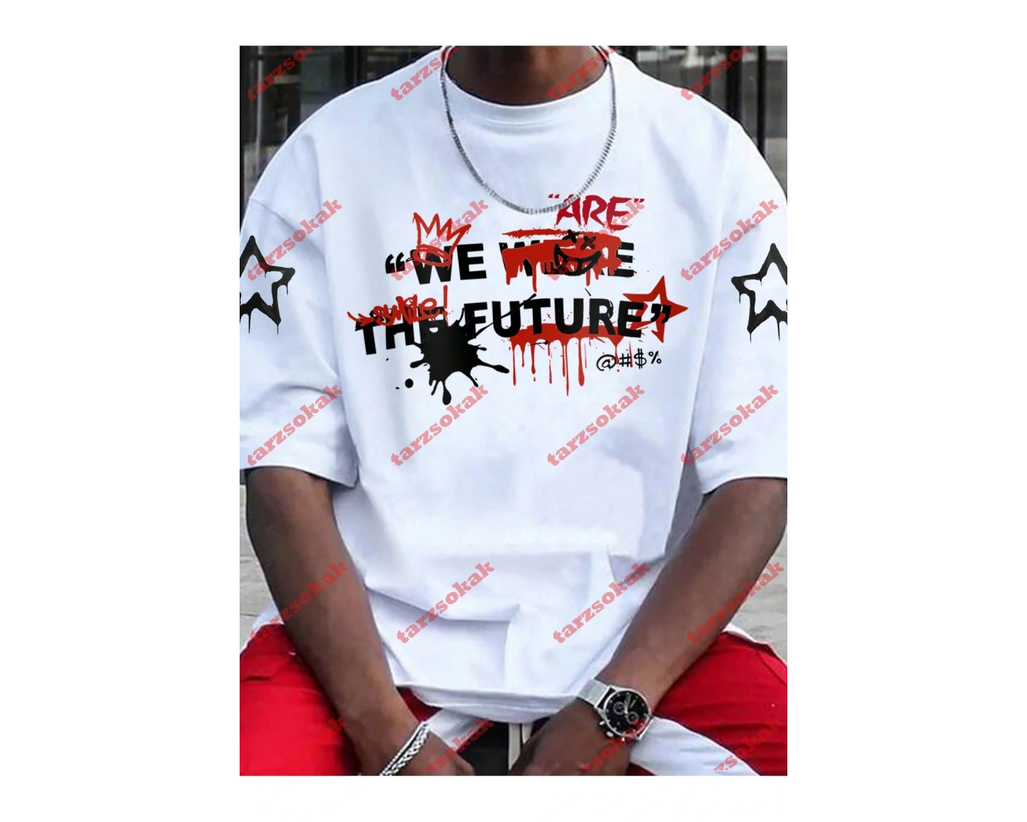 Model 3396 Erkek Yazlık Yuvarlak Yaka Kısa Kollu Günlük Tişört, Yaz