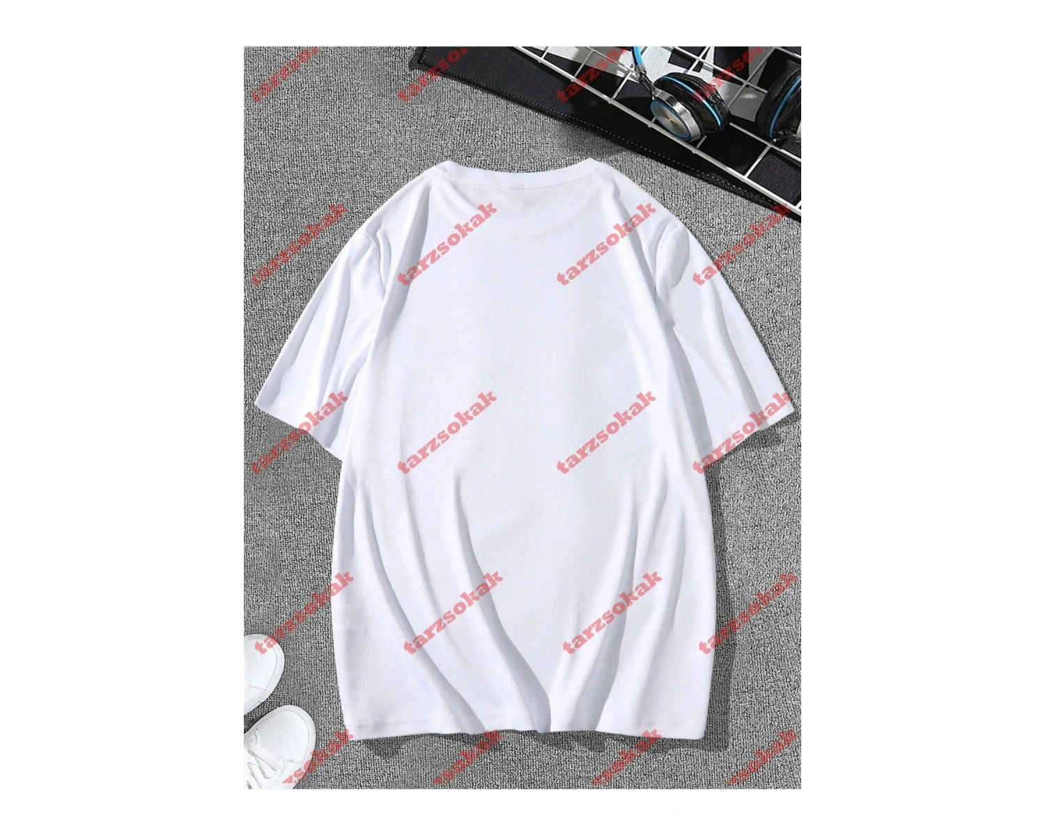 Model 3396 Erkek Yazlık Yuvarlak Yaka Kısa Kollu Günlük Tişört, Yaz