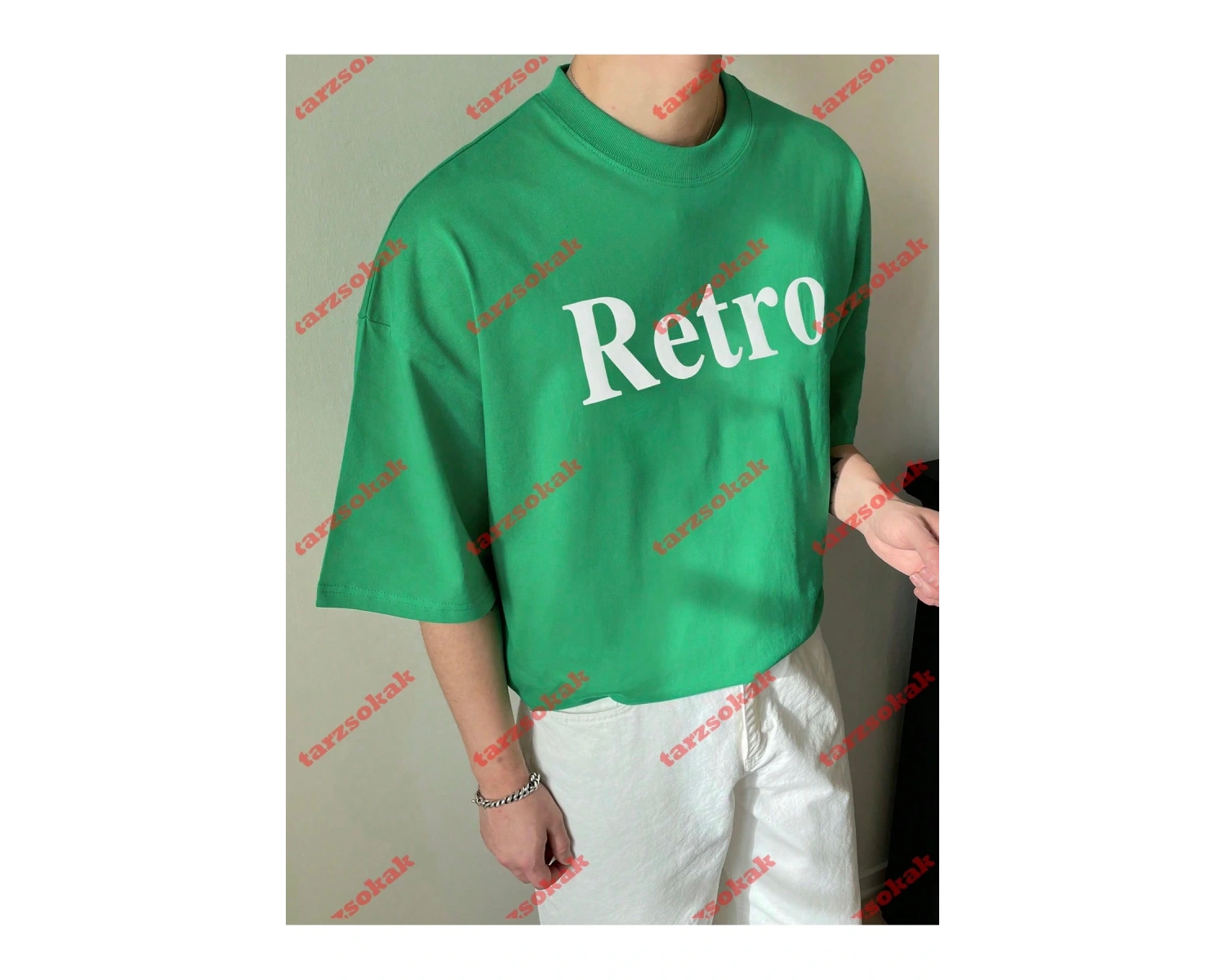 Model 3397 Erkek Yazlık Yuvarlak Yaka Kısa Kollu Günlük Tişört, Yaz