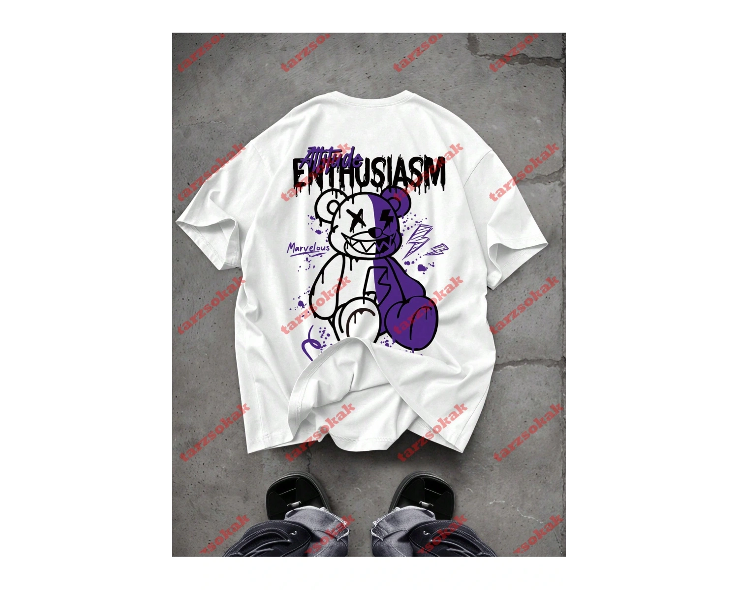 Model 3398 Erkek Yazlık Yuvarlak Yaka Kısa Kollu Günlük Tişört, Yaz