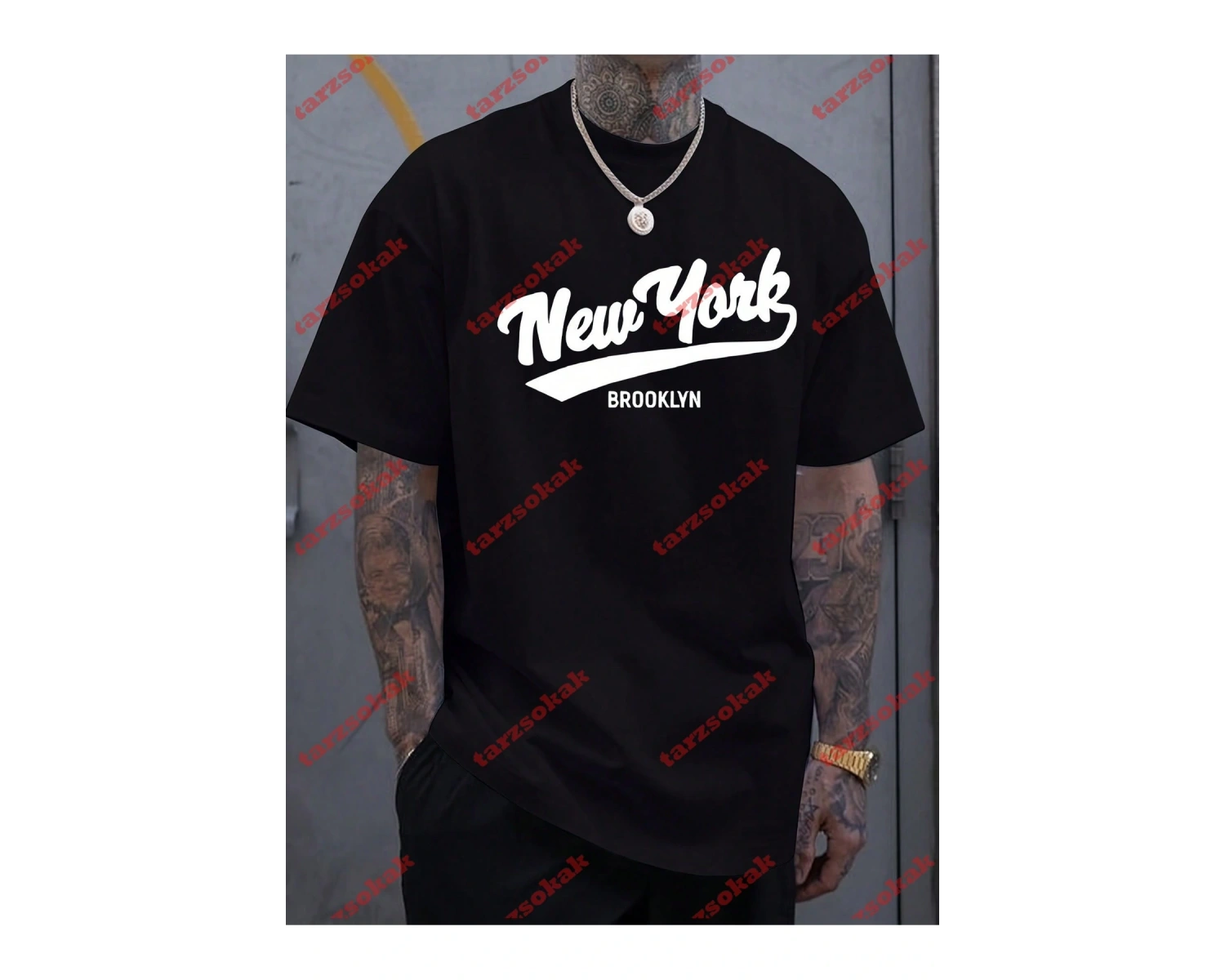 Model 3409 Erkek Yazlık Yuvarlak Yaka Kısa Kollu Günlük Tişört, Yaz