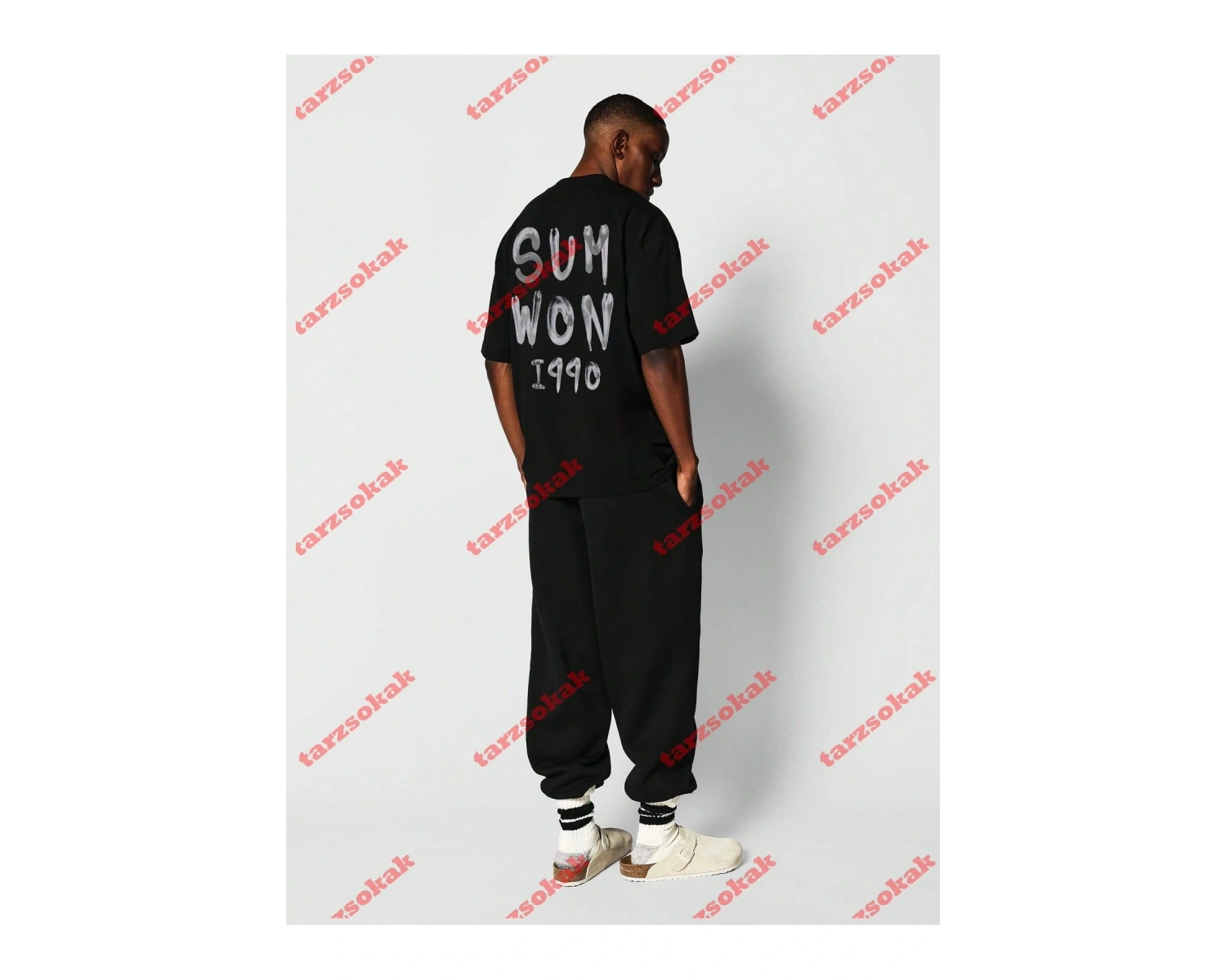 Model 3417 Erkek Yazlık Yuvarlak Yaka Kısa Kollu Günlük Tişört, Yaz