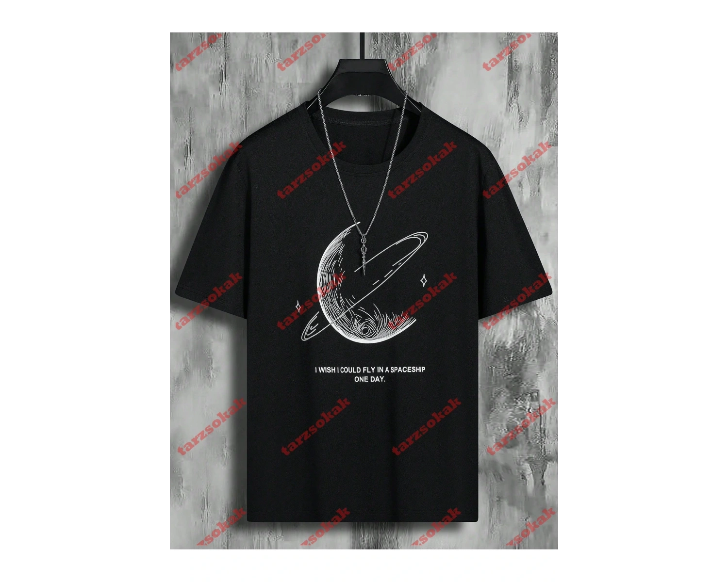 Model 3418 Erkek Yazlık Yuvarlak Yaka Kısa Kollu Günlük Tişört, Yaz