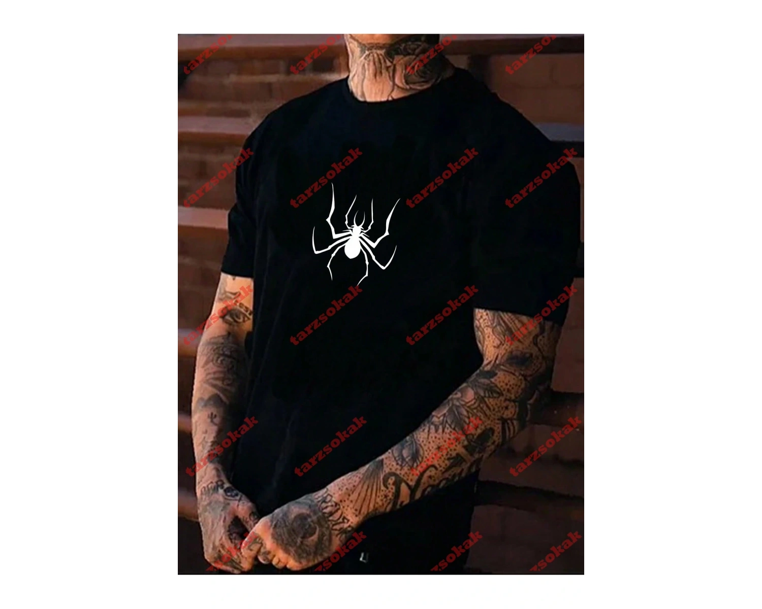 Model 3420 Erkek Yazlık Yuvarlak Yaka Kısa Kollu Günlük Tişört, Yaz