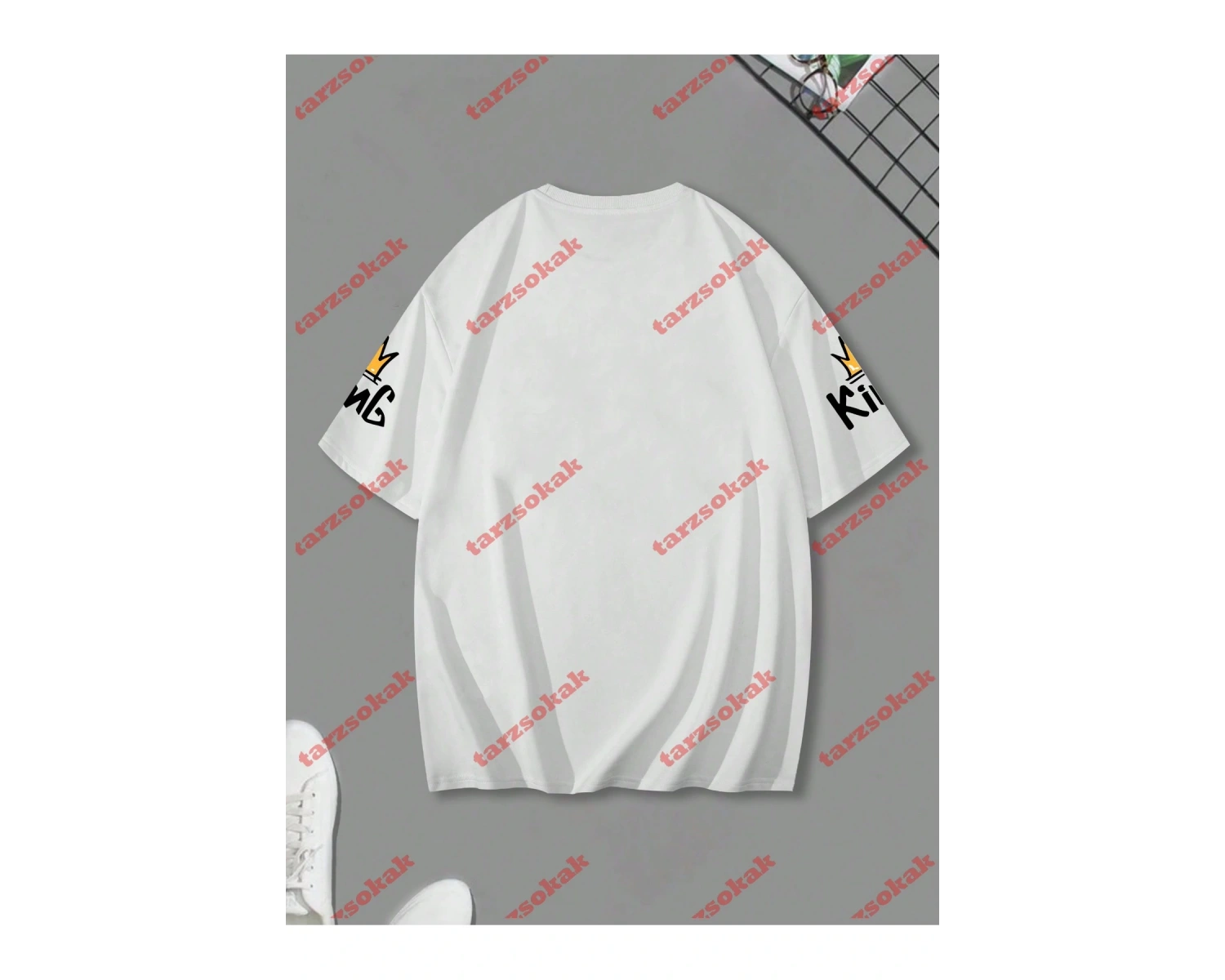 Model 3440 Erkek Yazlık Yuvarlak Yaka Kısa Kollu Günlük Tişört, Yaz