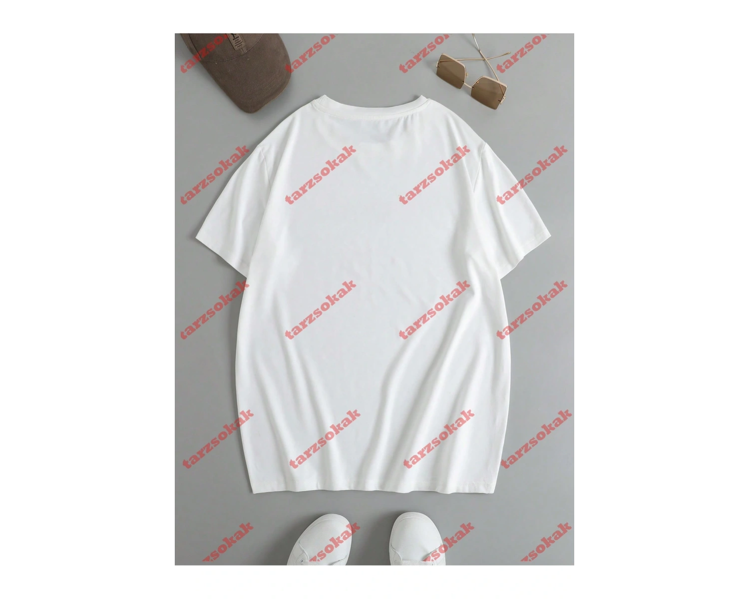 Model 3441 Erkek Yazlık Yuvarlak Yaka Kısa Kollu Günlük Tişört, Yaz