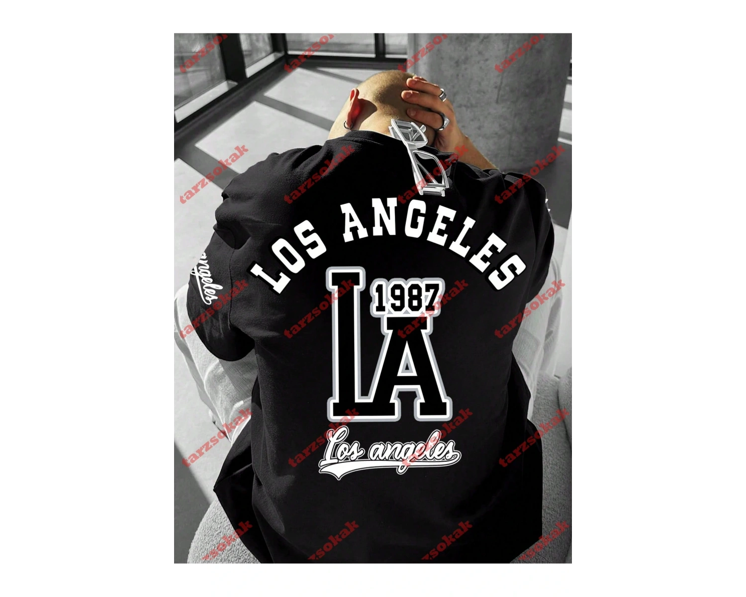 Model 3445 Erkek Yazlık Yuvarlak Yaka Kısa Kollu Günlük Tişört, Yaz