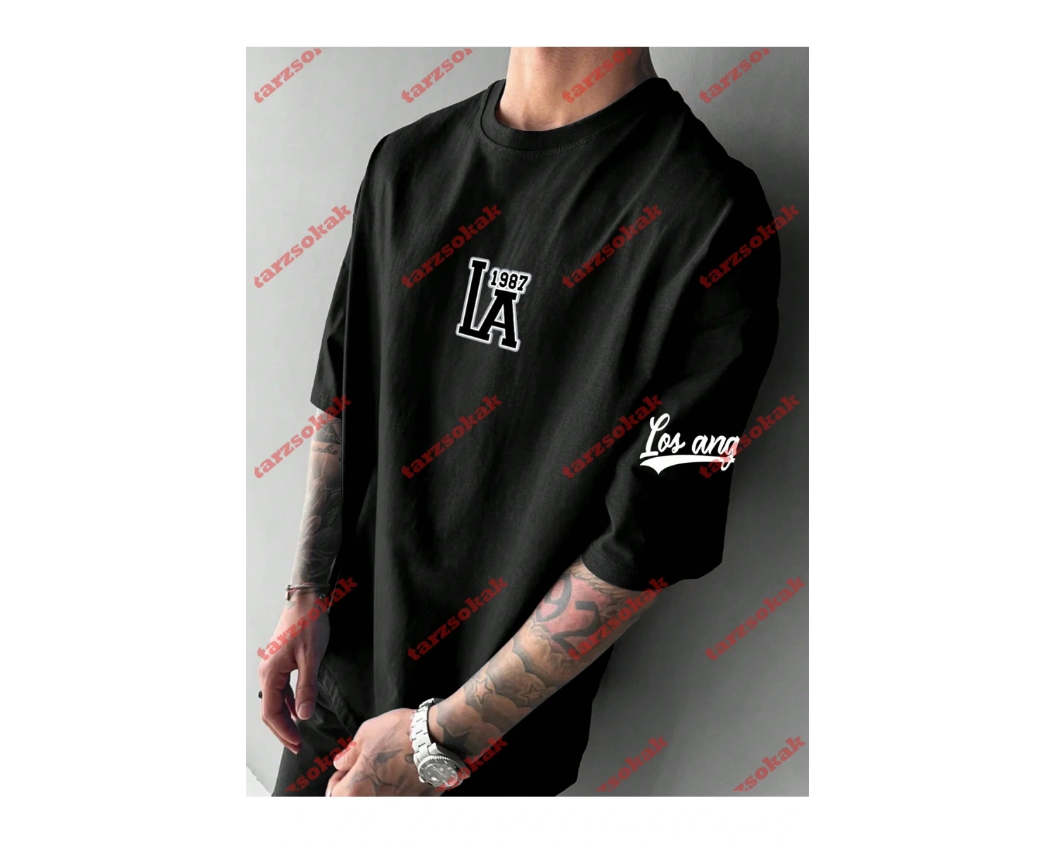 Model 3445 Erkek Yazlık Yuvarlak Yaka Kısa Kollu Günlük Tişört, Yaz