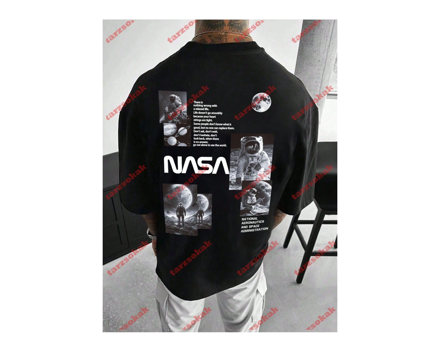 Model 3447 Erkek Yazlık Yuvarlak Yaka Kısa Kollu Günlük Tişört, Yaz