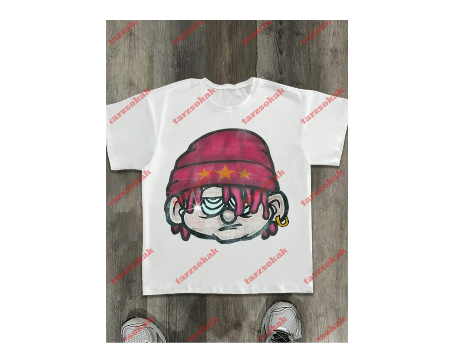 Model 3449 Erkek Yazlık Yuvarlak Yaka Kısa Kollu Günlük Tişört, Yaz