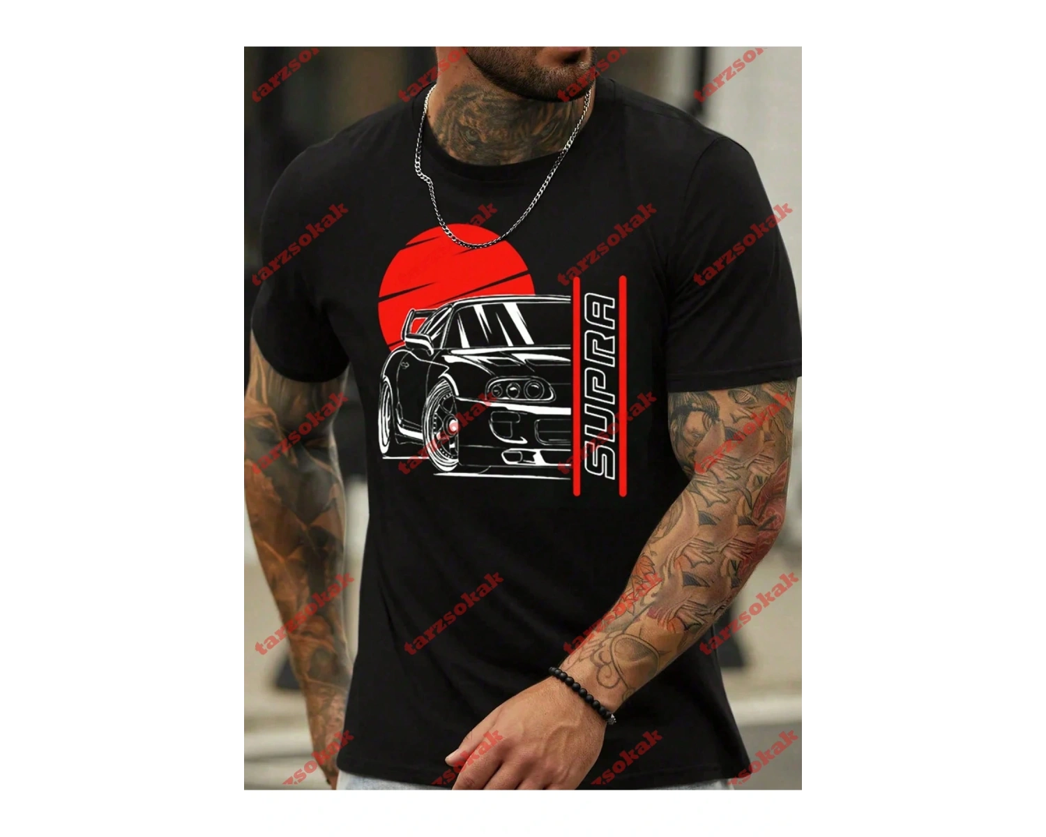 Model 3457 Erkek Yazlık Yuvarlak Yaka Kısa Kollu Günlük Tişört, Yaz