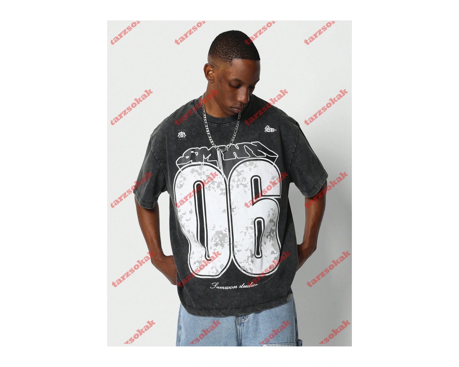 Model 3465 Erkek Yazlık Yuvarlak Yaka Kısa Kollu Günlük Tişört, Yaz