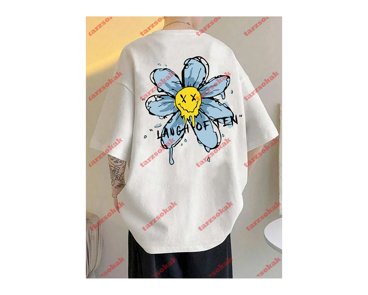 Model 3469 Erkek Yazlık Yuvarlak Yaka Kısa Kollu Günlük Tişört, Yaz