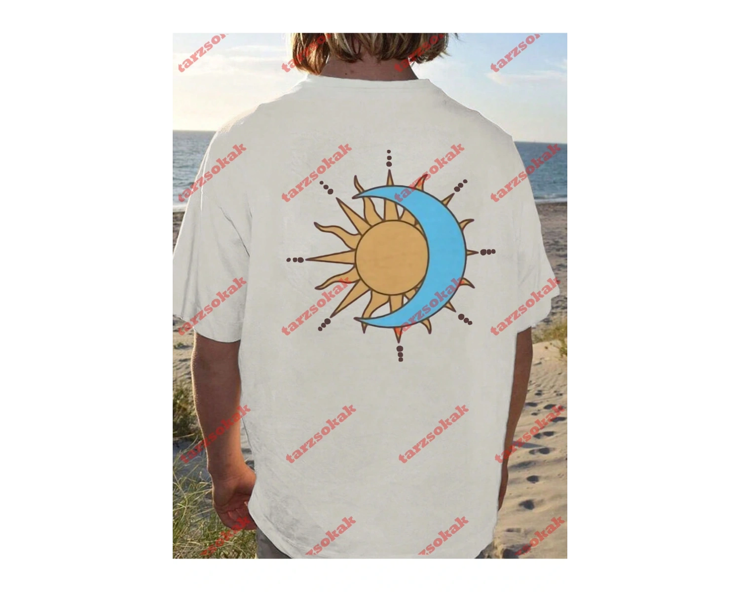 Model 3470 Erkek Yazlık Yuvarlak Yaka Kısa Kollu Günlük Tişört, Yaz