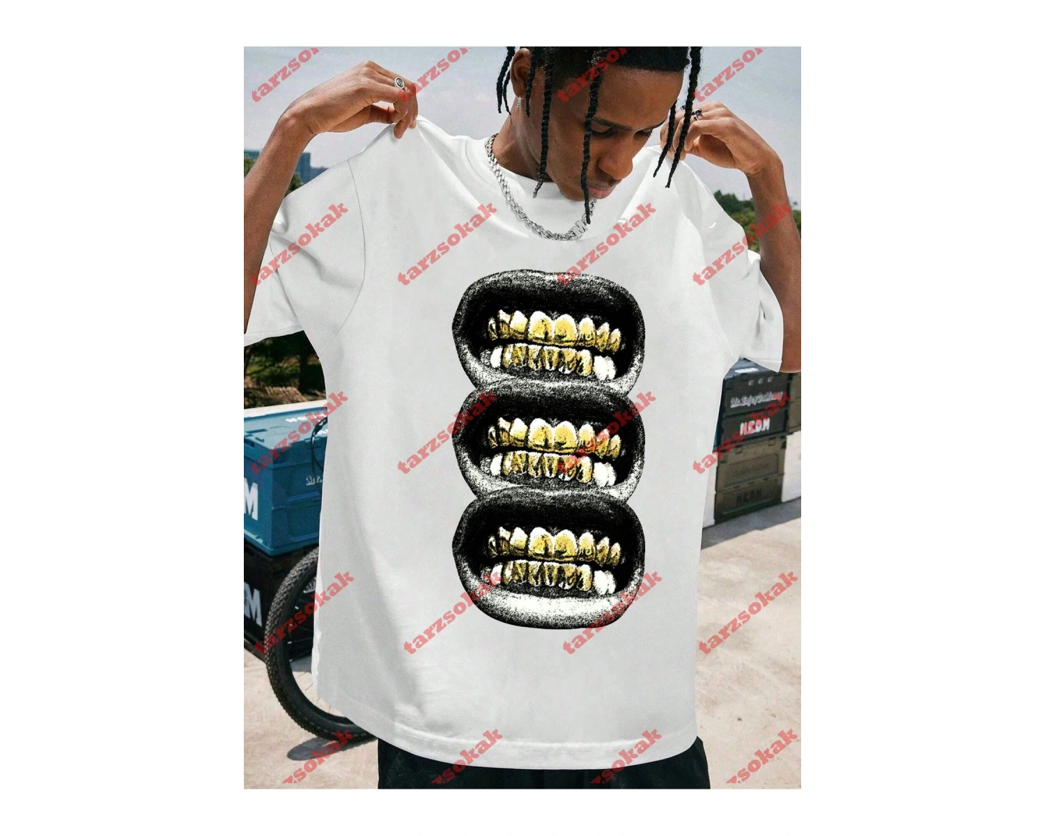 Model 3472 Erkek Yazlık Yuvarlak Yaka Kısa Kollu Günlük Tişört, Yaz