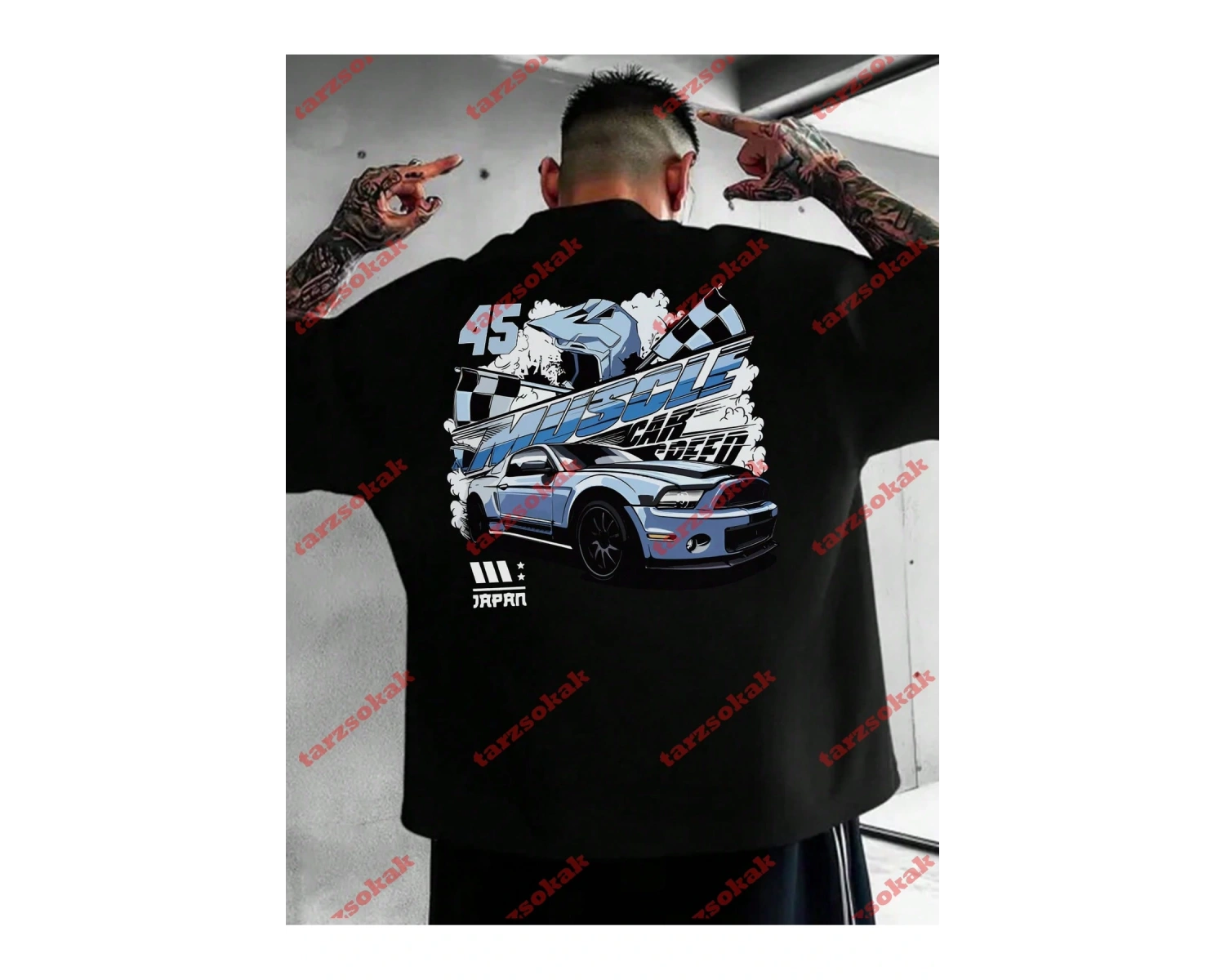 Model 3476 Erkek Yazlık Yuvarlak Yaka Kısa Kollu Günlük Tişört, Yaz