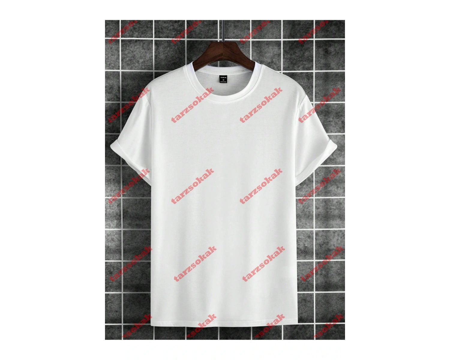 Model 3477 Erkek Yazlık Yuvarlak Yaka Kısa Kollu Günlük Tişört, Yaz