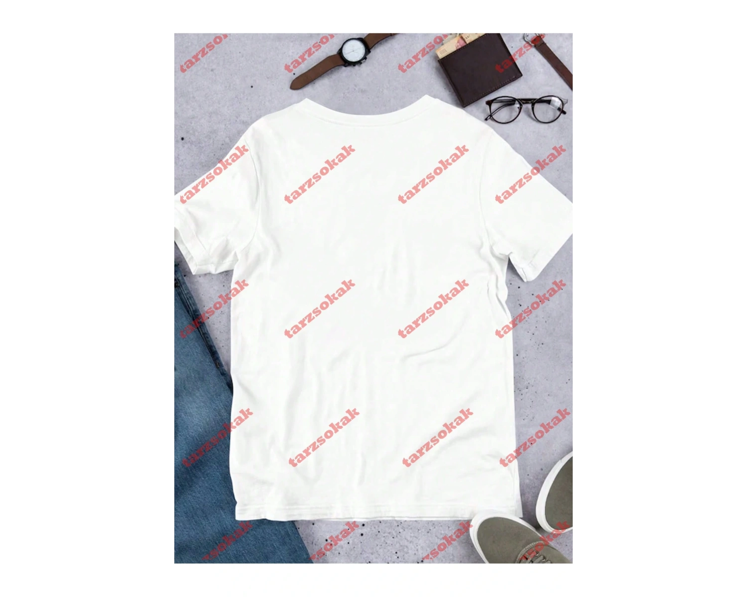 Model 3479 Erkek Yazlık Yuvarlak Yaka Kısa Kollu Günlük Tişört, Yaz