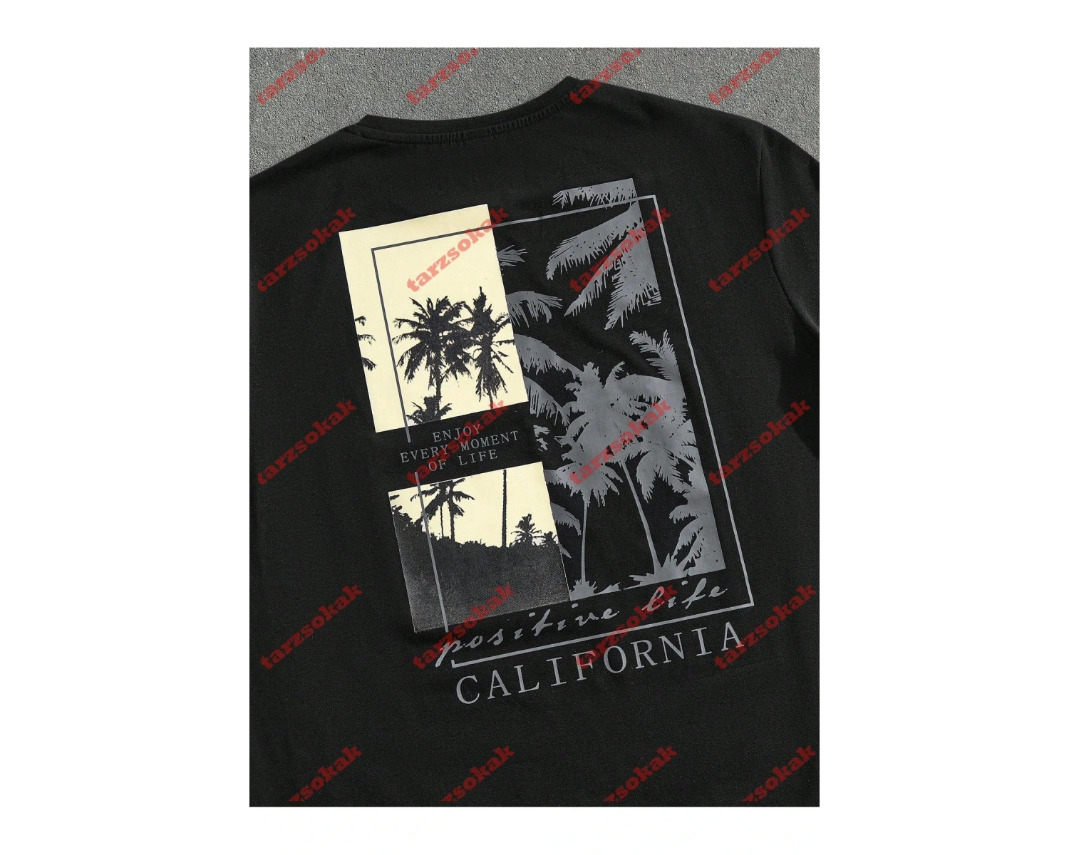 Model 3481 Erkek Yazlık Yuvarlak Yaka Kısa Kollu Günlük Tişört, Yaz