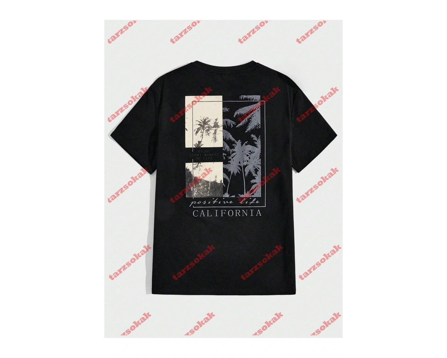 Model 3481 Erkek Yazlık Yuvarlak Yaka Kısa Kollu Günlük Tişört, Yaz