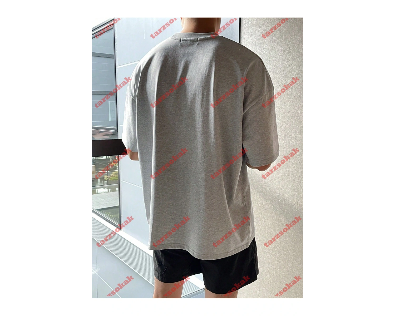 Model 3485 Erkek Yazlık Yuvarlak Yaka Kısa Kollu Günlük Tişört, Yaz