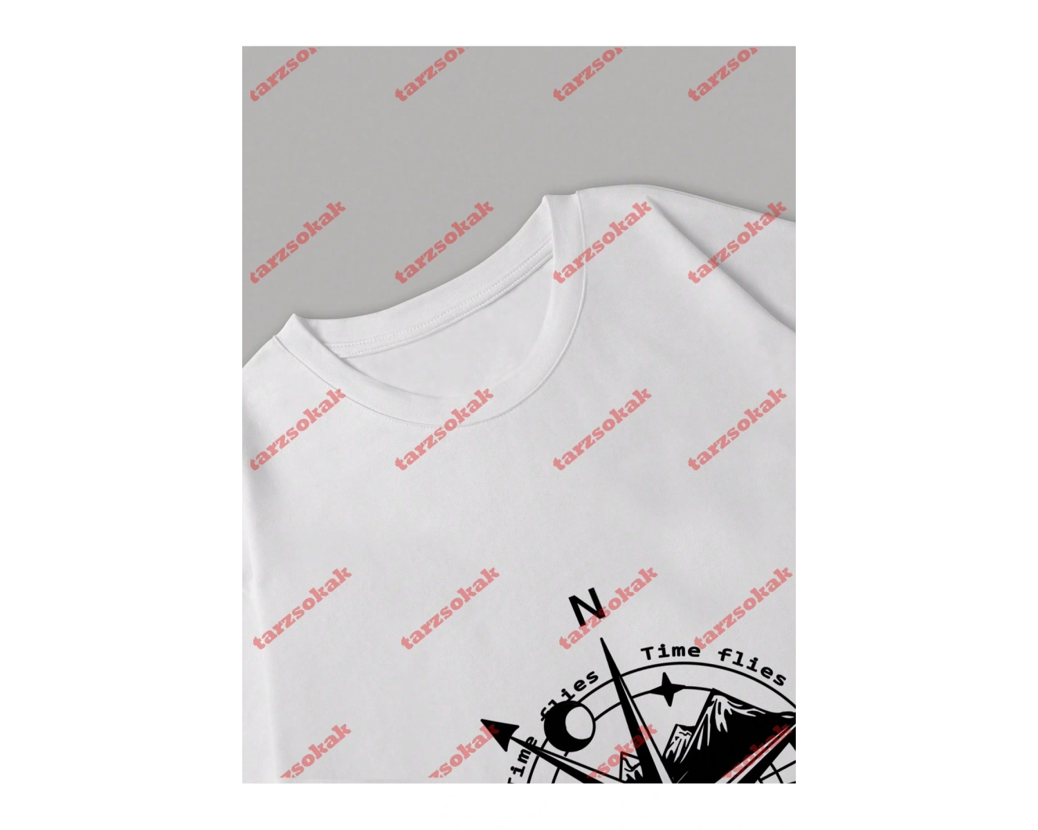 Model 3487 Erkek Yazlık Yuvarlak Yaka Kısa Kollu Günlük Tişört, Yaz