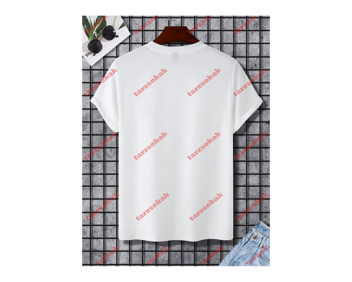 Model 3492 Erkek Yazlık Yuvarlak Yaka Kısa Kollu Günlük Tişört, Yaz