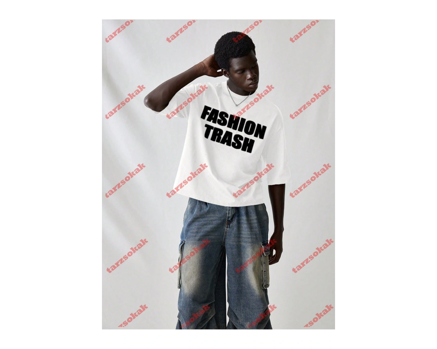 Model 3493 Erkek Yazlık Yuvarlak Yaka Kısa Kollu Günlük Tişört, Yaz