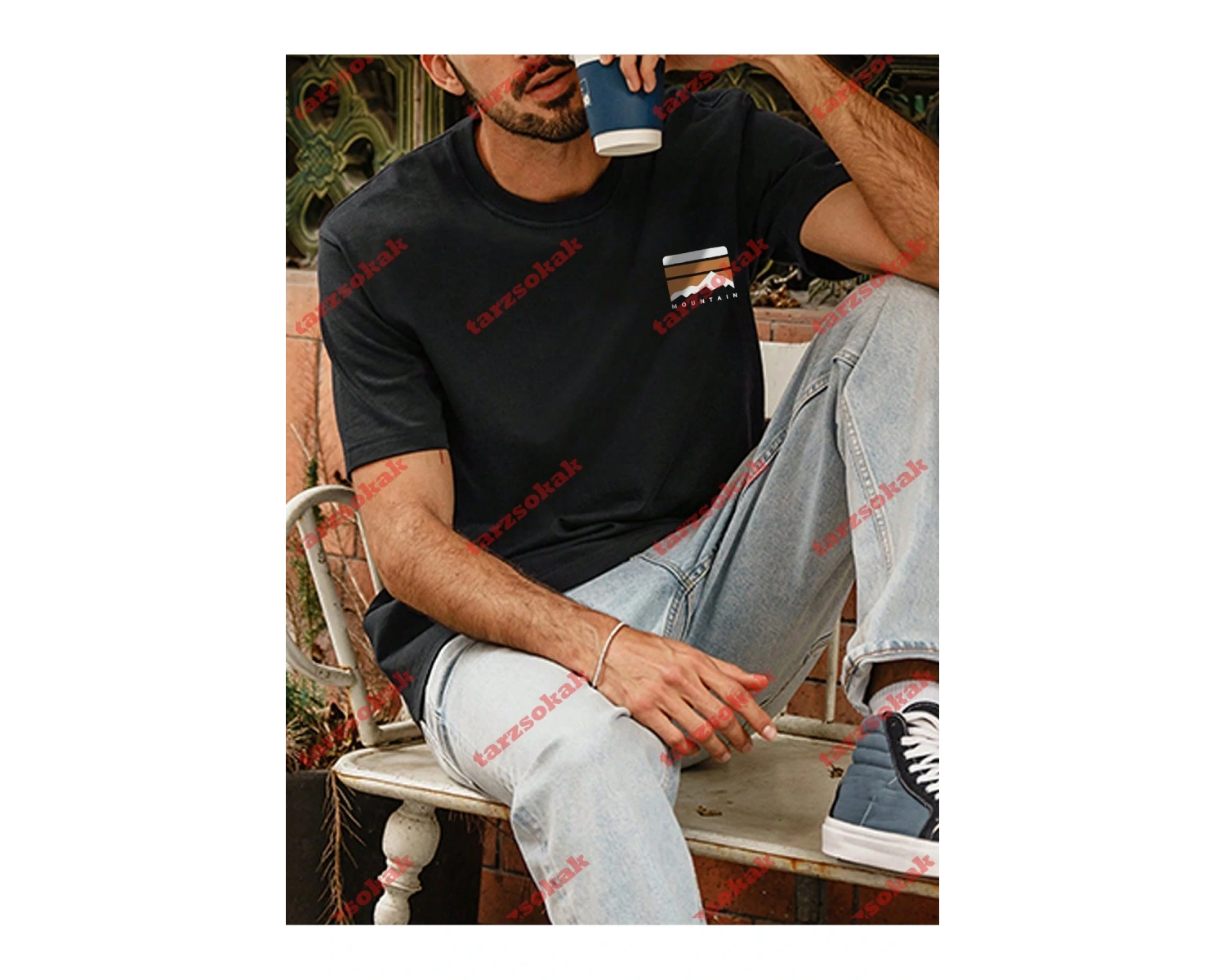 Model 3504 Erkek Yazlık Yuvarlak Yaka Kısa Kollu Günlük Tişört, Yaz