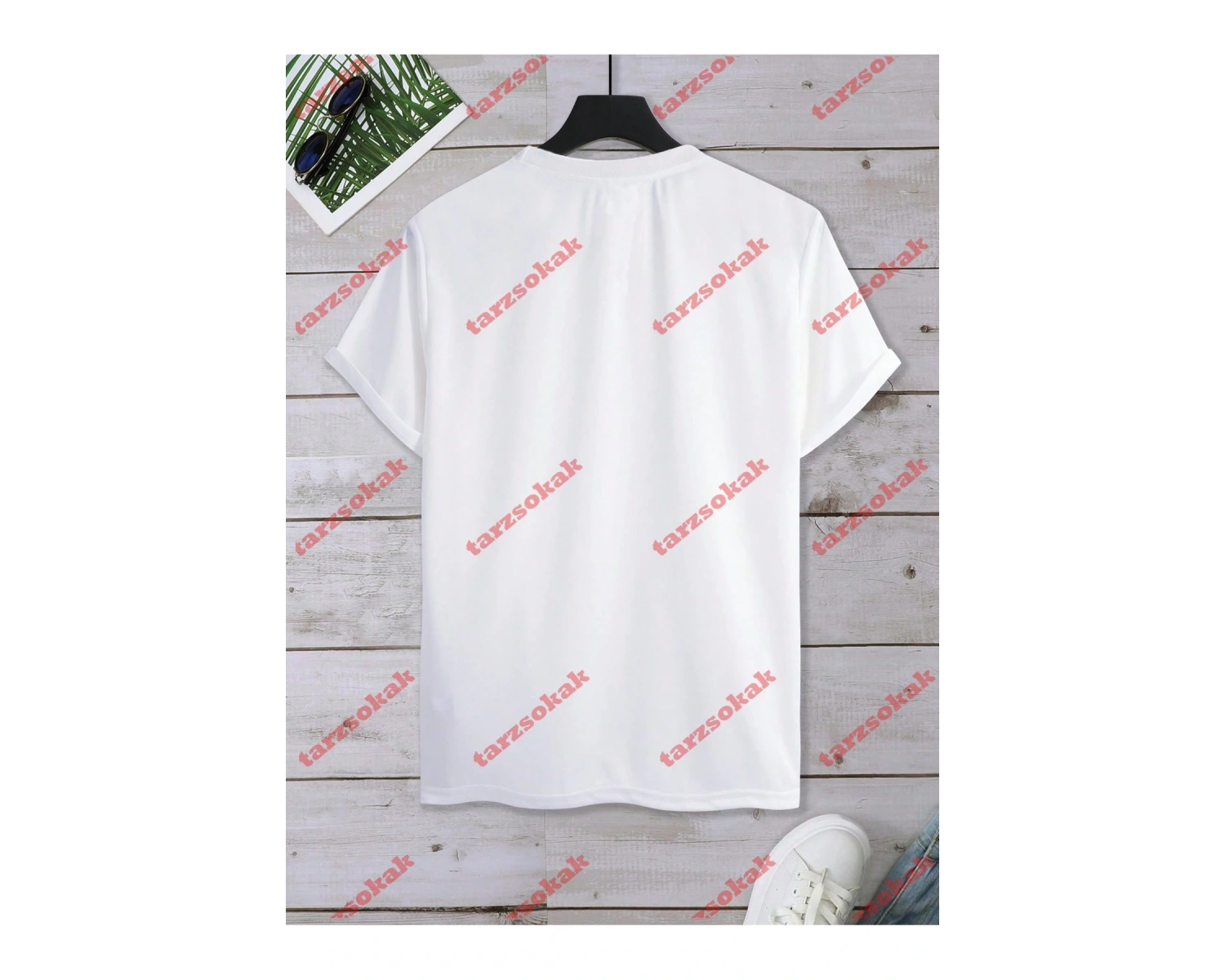 Model 3505 Erkek Yazlık Yuvarlak Yaka Kısa Kollu Günlük Tişört, Yaz