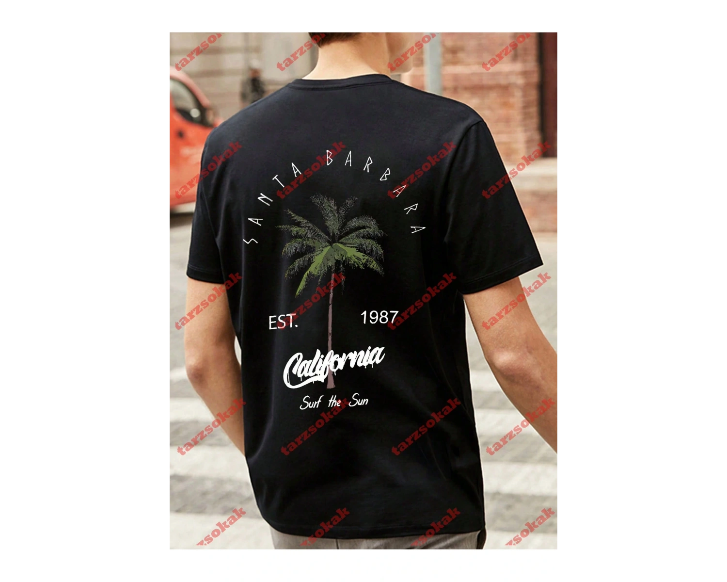 Model 3512 Erkek Yazlık Yuvarlak Yaka Kısa Kollu Günlük Tişört, Yaz