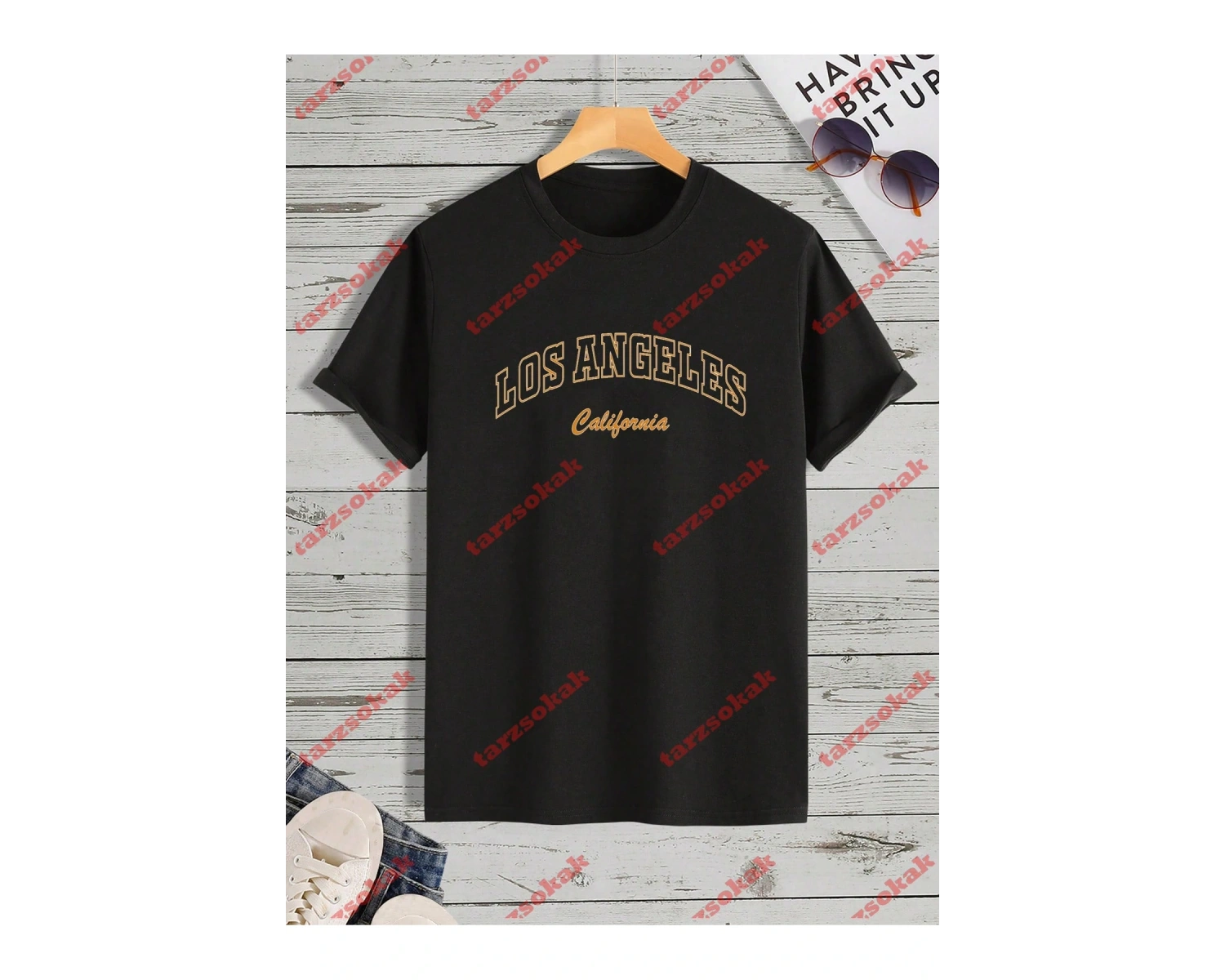 Model 3515 Erkek Yazlık Yuvarlak Yaka Kısa Kollu Günlük Tişört, Yaz