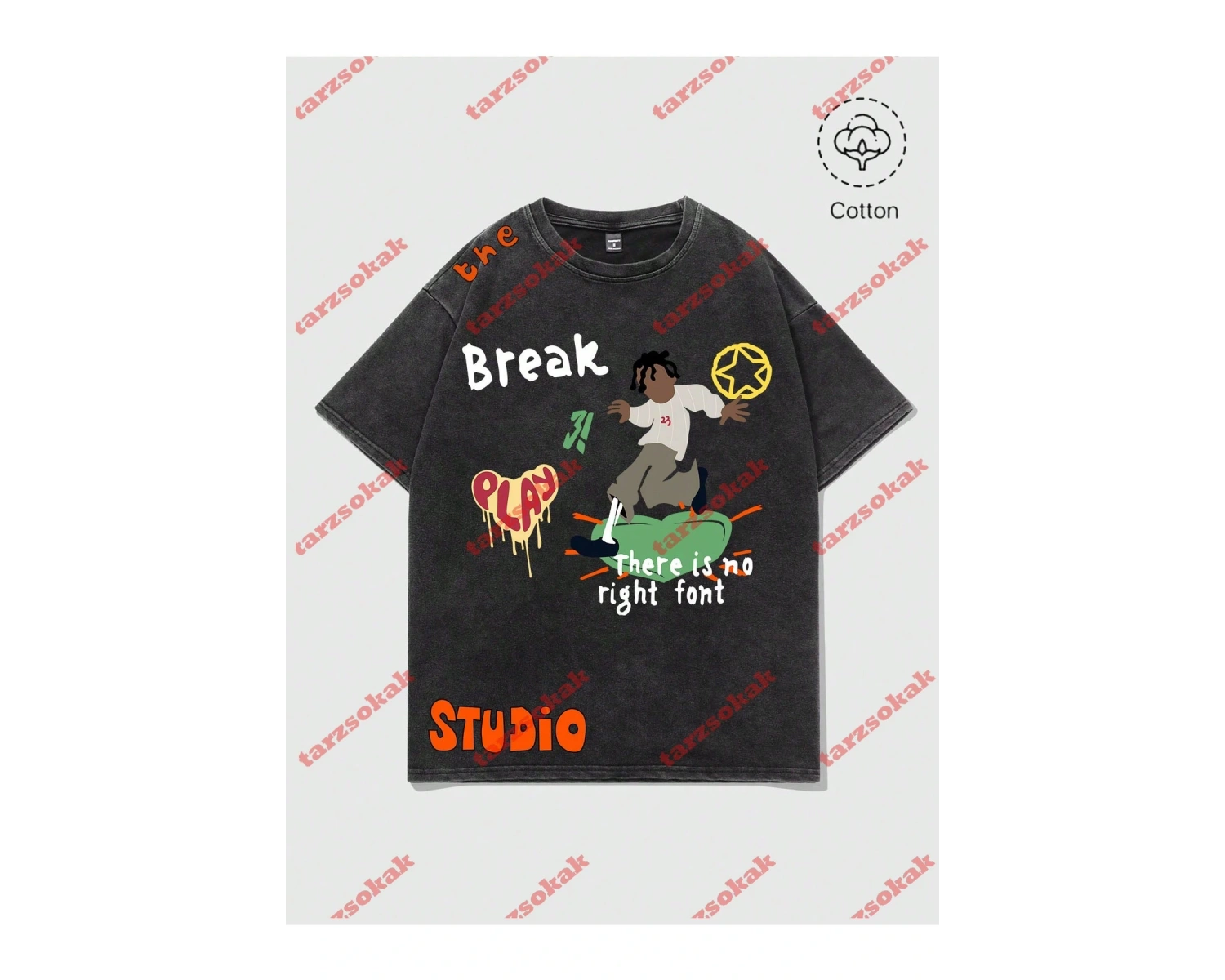 Model 3519 Erkek Yazlık Yuvarlak Yaka Kısa Kollu Günlük Tişört, Yaz