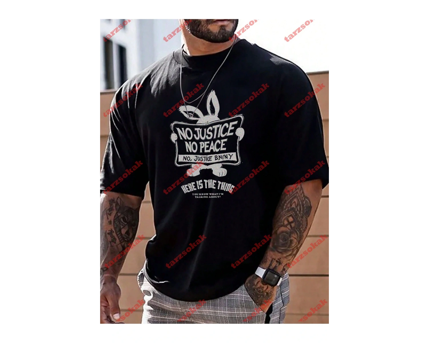 Model 3523 Erkek Yazlık Yuvarlak Yaka Kısa Kollu Günlük Tişört, Yaz