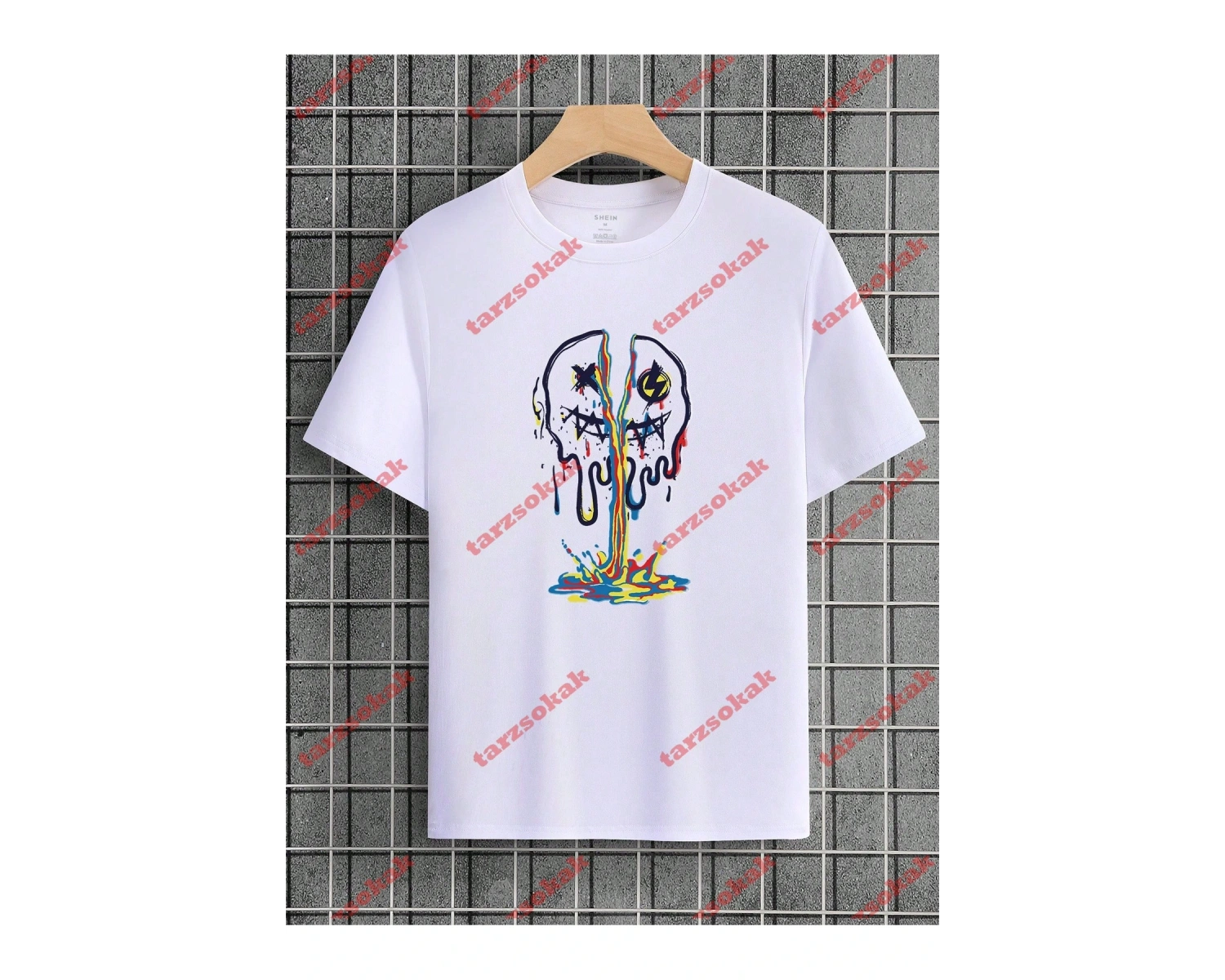 Model 3525 Erkek Yazlık Yuvarlak Yaka Kısa Kollu Günlük Tişört, Yaz